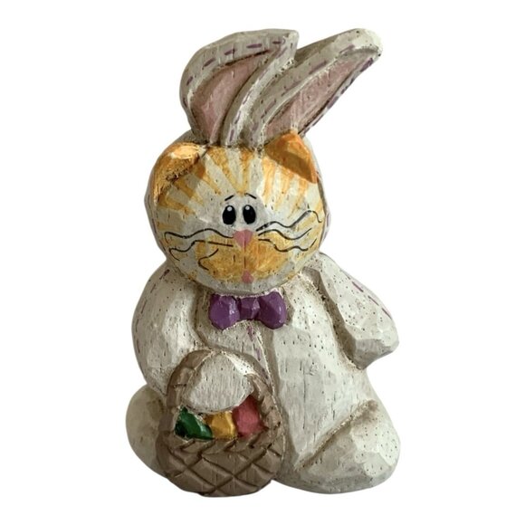 3” Eddie Walker Easter Bunny Rabbit Costume Vintage Figurine Easter Decor - Picture 2 of 6